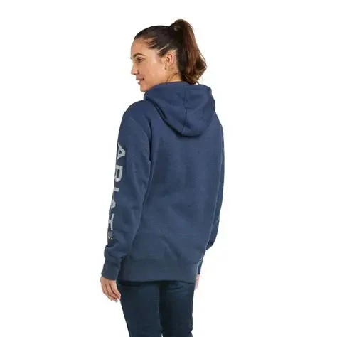 Ariat Women's Rebar Graphic Hoodie - Blue Indigo/Night Sky - Image 5