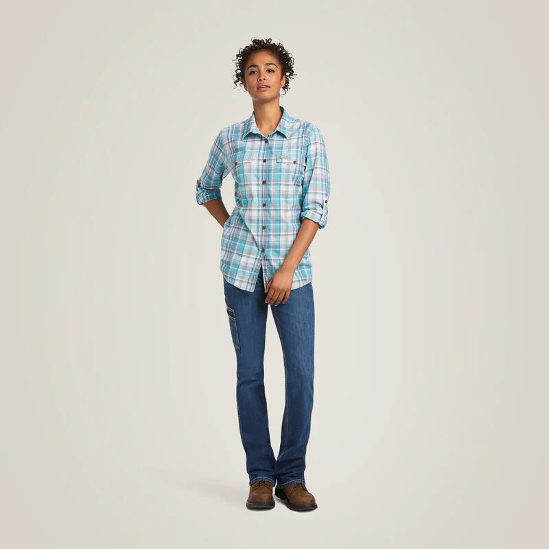 Ariat Women's Rebar Made Tough DuraStretch Work Shirt - Image 3