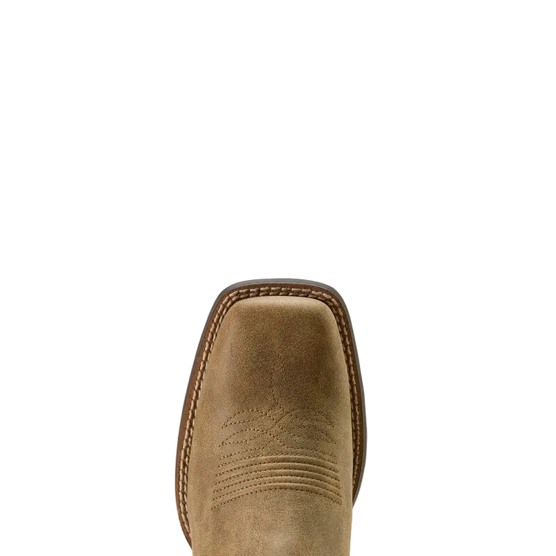 Ariat Women's Round Up Ruidoso Wide Square Toe Western Boot - Brown Bomber/Dusty Rose - Image 5