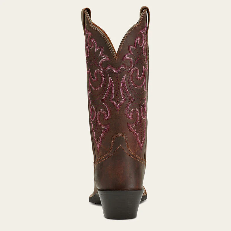 Ariat Women's Round Up Square Toe Western Boots - Powder Brown - Image 3