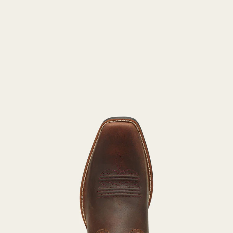 Ariat Women's Round Up Square Toe Western Boots - Powder Brown - Image 5