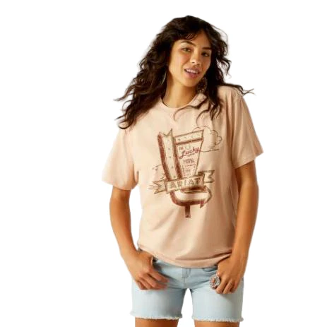 Ariat Women's Short Sleeve Roadside Tee Shirt- Muted Clay