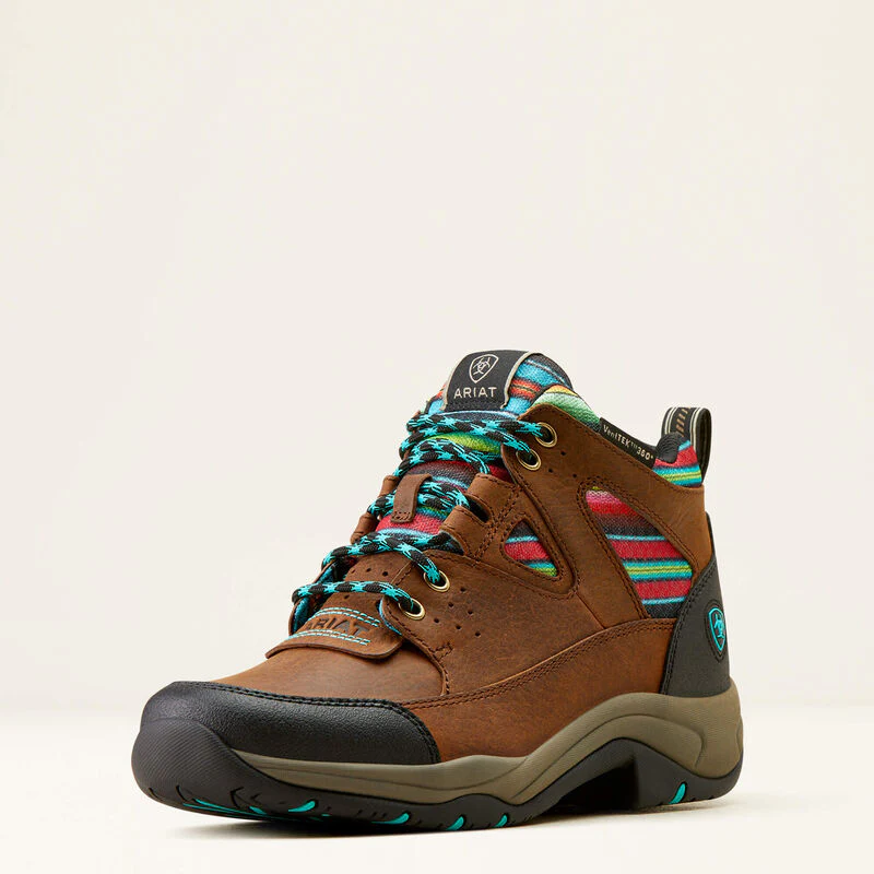 Ariat Women's Terrain VentTEK 360 Boots - Arizona Brown/Turquoise Serape