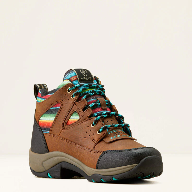 Ariat Women's Terrain VentTEK 360 Boots - Arizona Brown/Turquoise Serape - Image 6