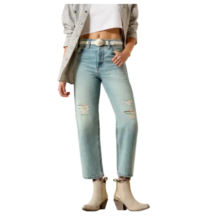 Ariat Women's Ultra High Tomboy Relaxed Straight Leg Jeans - Saratoga