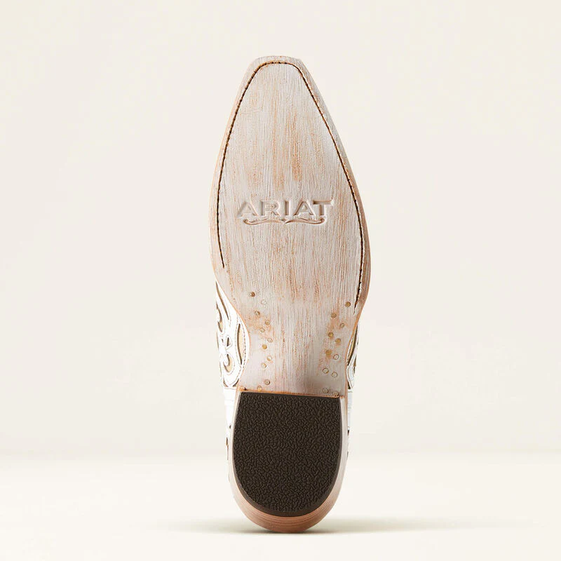 Ariat Women's Valentina Classic Western Boot-Classic Alabaster - Image 3