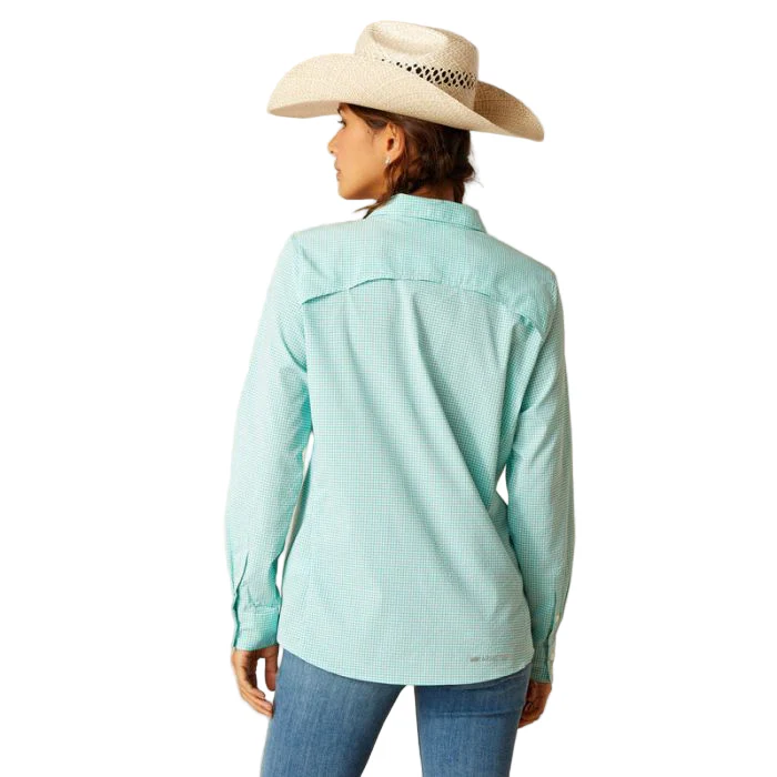 Ariat Women's VentTEK Long Sleeve Shirt - Baltic Check - Image 3