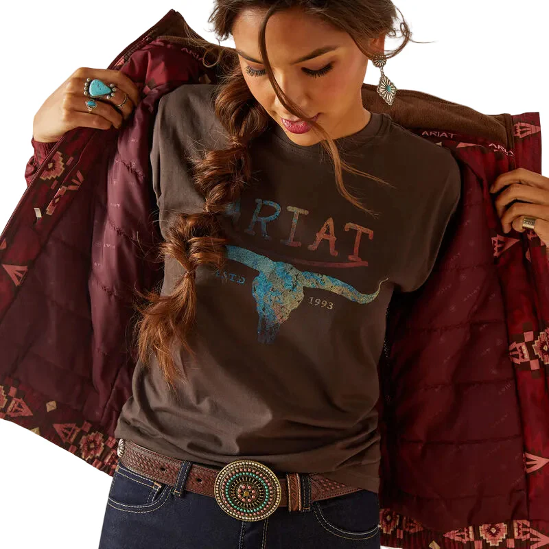 Ariat Women's Western Stable Jacket Alamo Print - Image 3