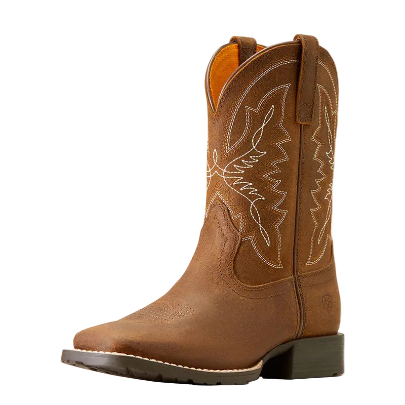 Ariat Youth Hybrid Rancher Western Boots - Distressed Tan - Image 2