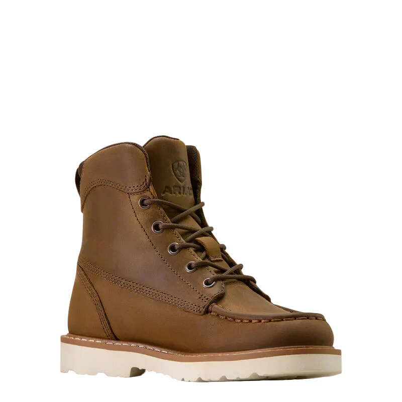 Ariat Youth Lift Lacer Moc Toe Boot - Distressed Brown - Image 3