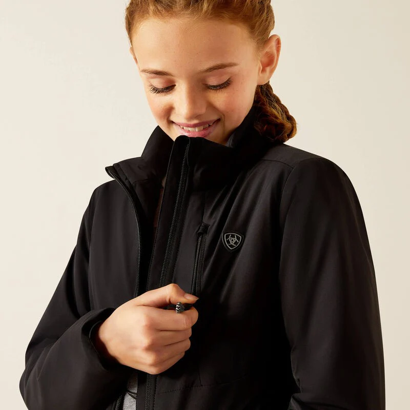 Ariat Youth Rion StretchShell Insulated Jacket - Black - Image 3