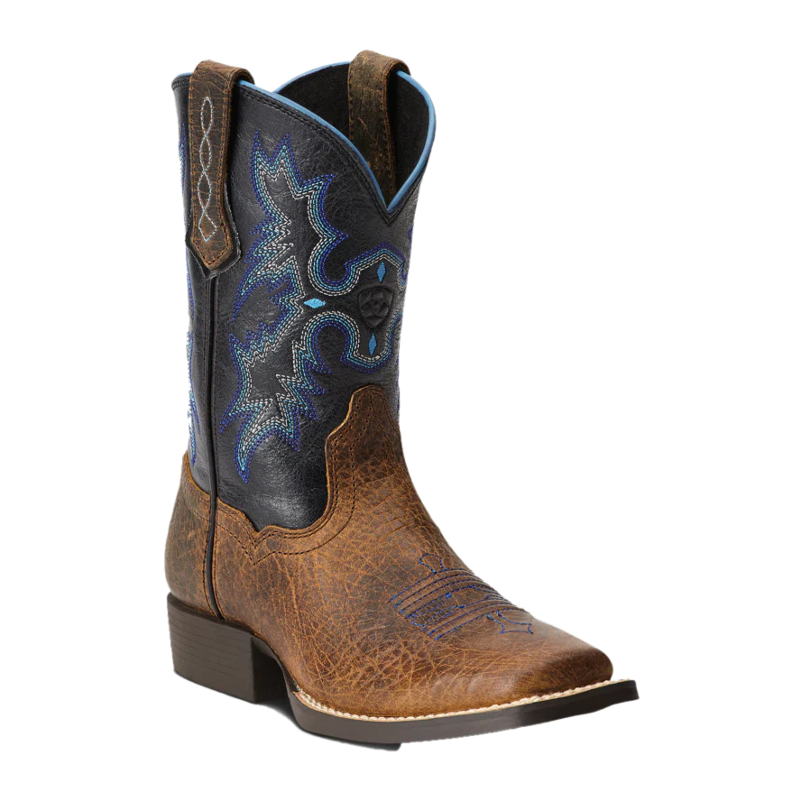 Ariat Youth Tombstone Western Boot - Earth/Black - Image 2