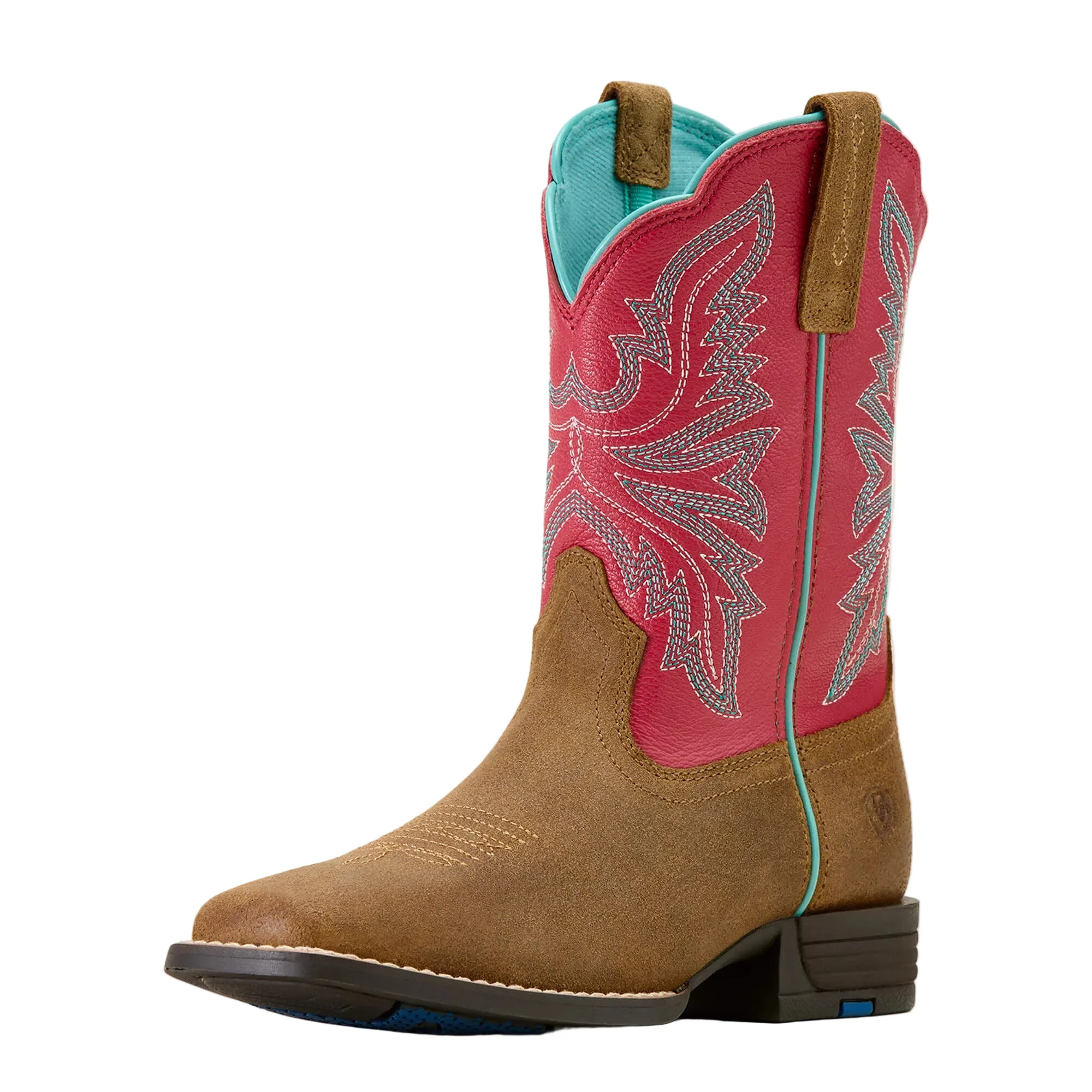 Ariat Youth Westwood Wide Square Toe Western Boot- Wicker