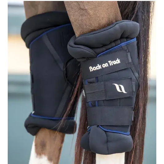 Back On Track Hock Boots Deluxe- Blue