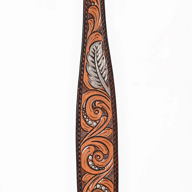 Bar H BER349-Western Leather Wither Straps - Image 3