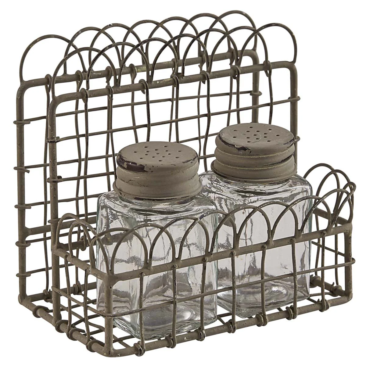 Zinc Wire Salt & Pepper Caddy - Image 2
