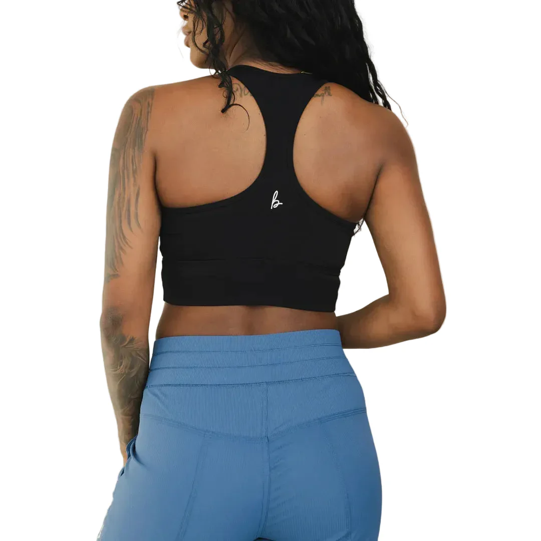 Bare Activewear Women's Racerback Bra - Black - Image 2