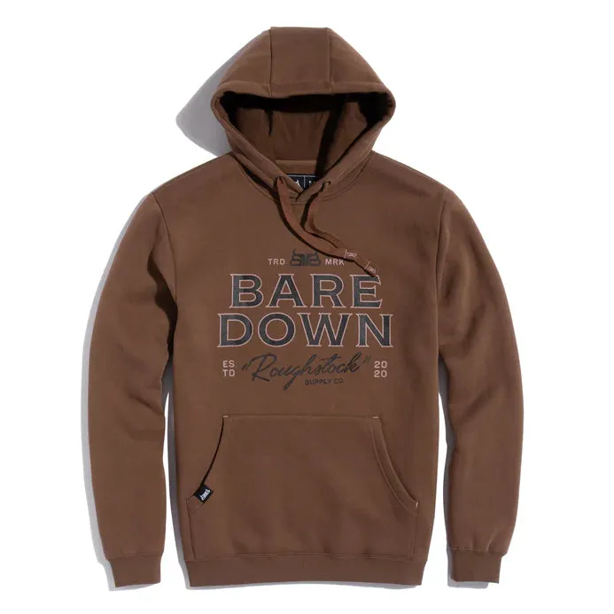 Baredown Unisex Long Sleeve Ride Through Heavyweight Hoodie - Brown