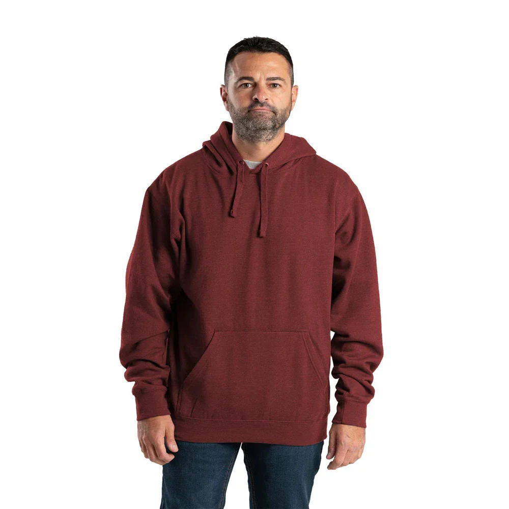 Berne Men's Signature Sleeve Hooded Pullover Hoodie - Brick - Image 2