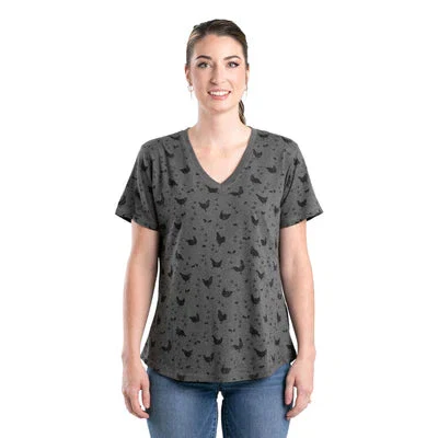Berne Womens Performance V-Neck T-Shirt - Assorted Colours - Image 12