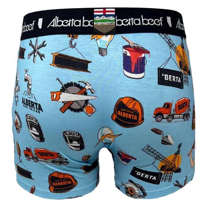 Berta Beef Men's Underwear Blue Collar - Light Blue - Image 3