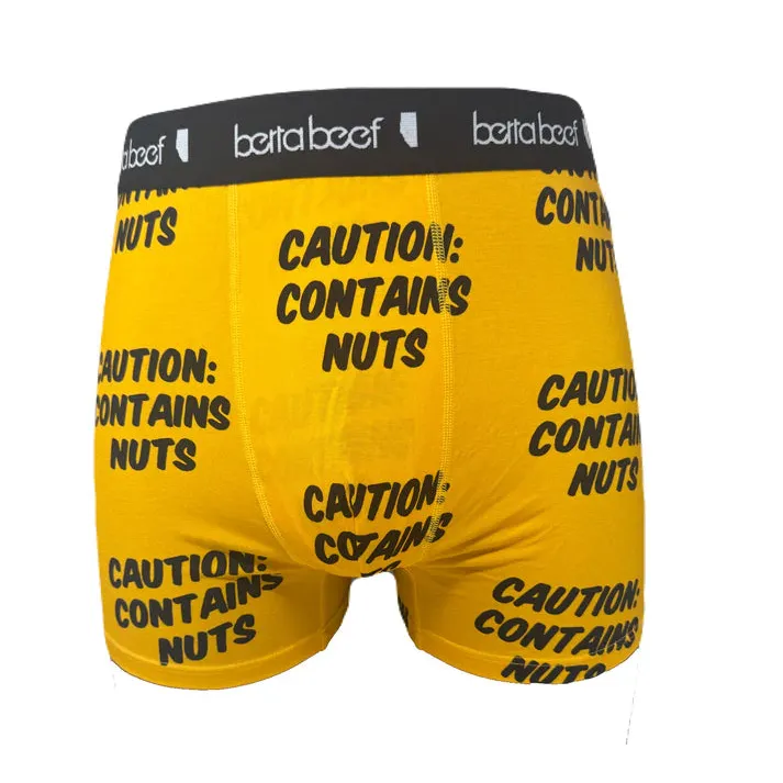Berta Beef Men's Underwear Contains Nuts - Yellow - Image 2