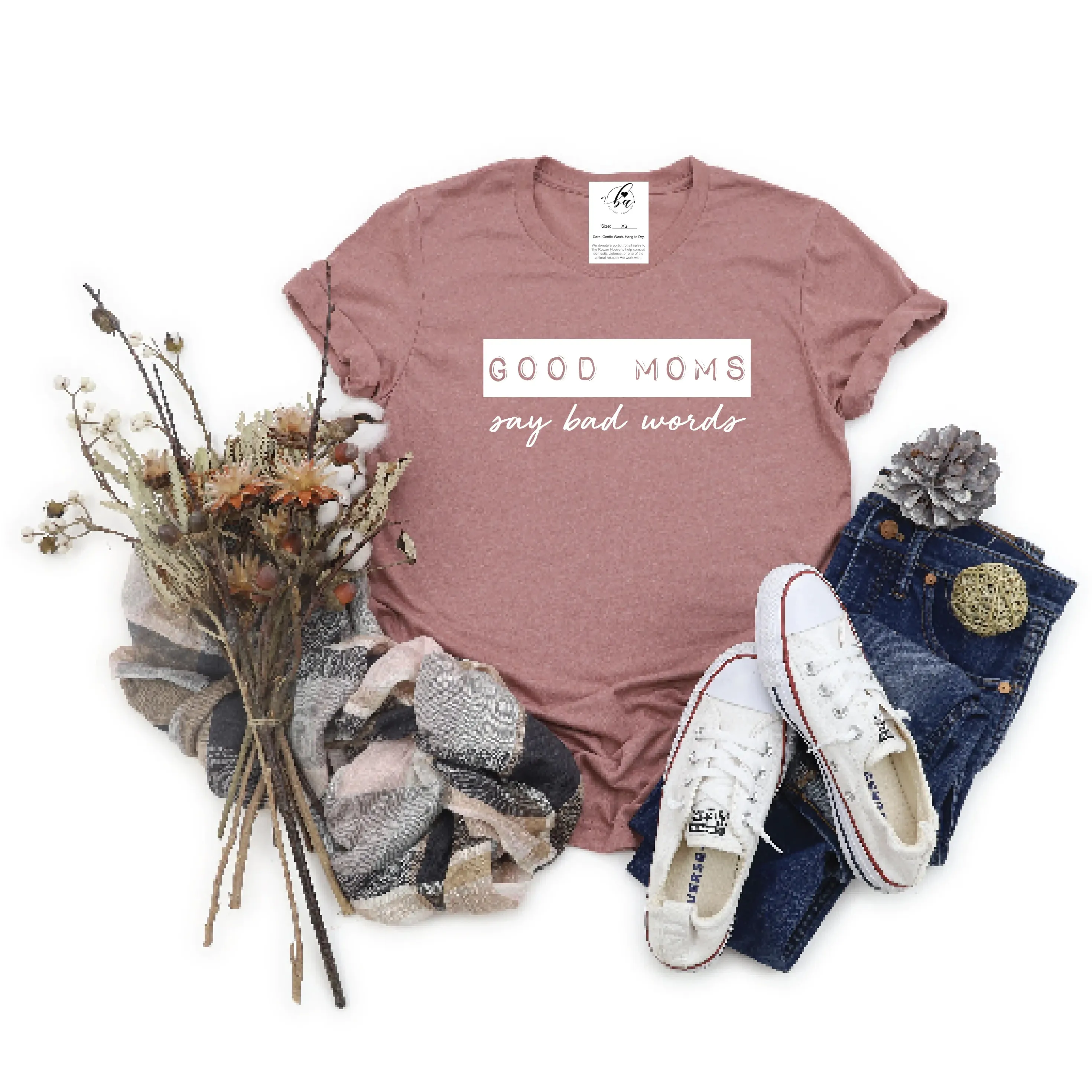 Blonde Ambition Short Sleeve Good Moms Say Bad Words Tee Shirt- Multiple Colors - Image 2