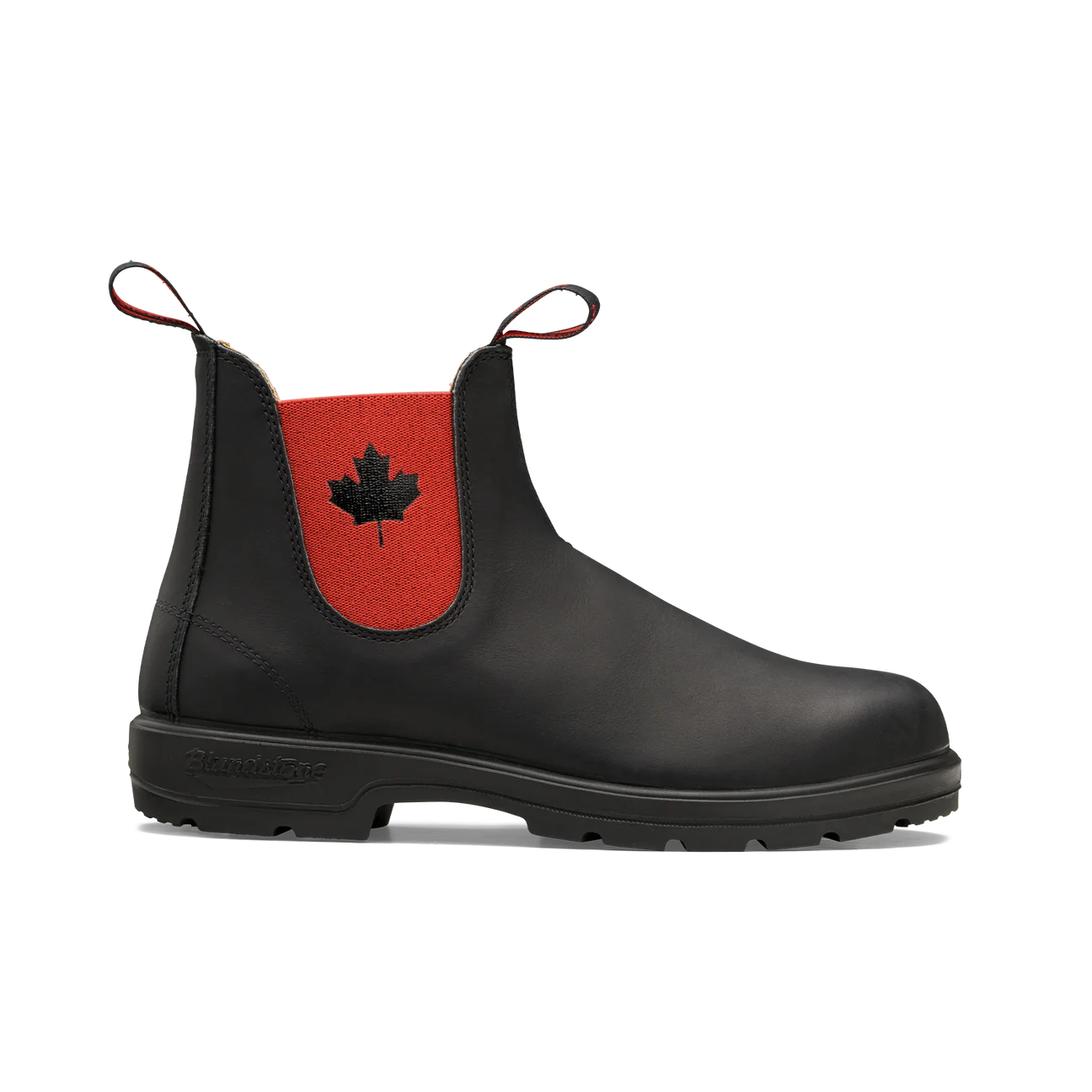 Blundstone Unisex #1474 Classic Boots - Black w/Red Elastic & Canada Leaf - Image 2