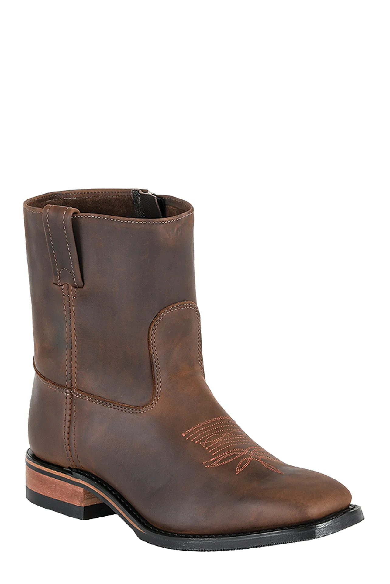 Brahama Men's Western - Dirty Brown w/Zipper