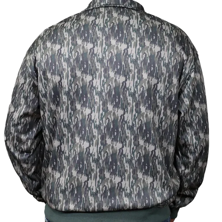 Brand Cowboy Unisex The Rustler Quarter Zip Outerwear Pullover - Camo Green/Gray/Brown - Image 2