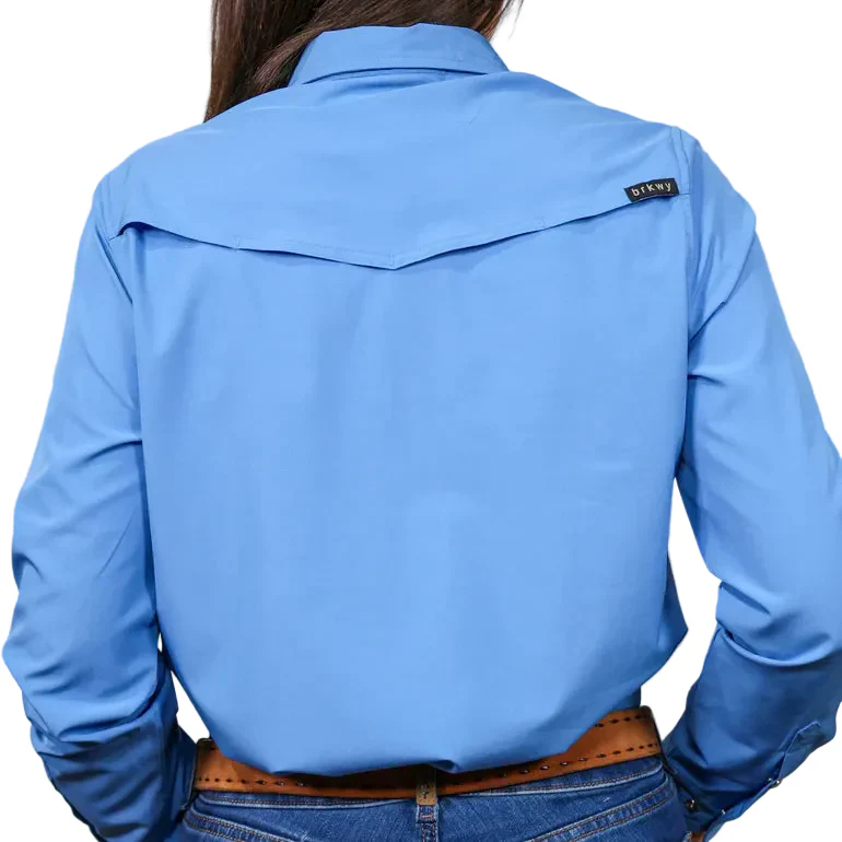 Brand Cowboy Women's The Denver Denim Long Sleeve Solid Shirt - Blue - Image 2