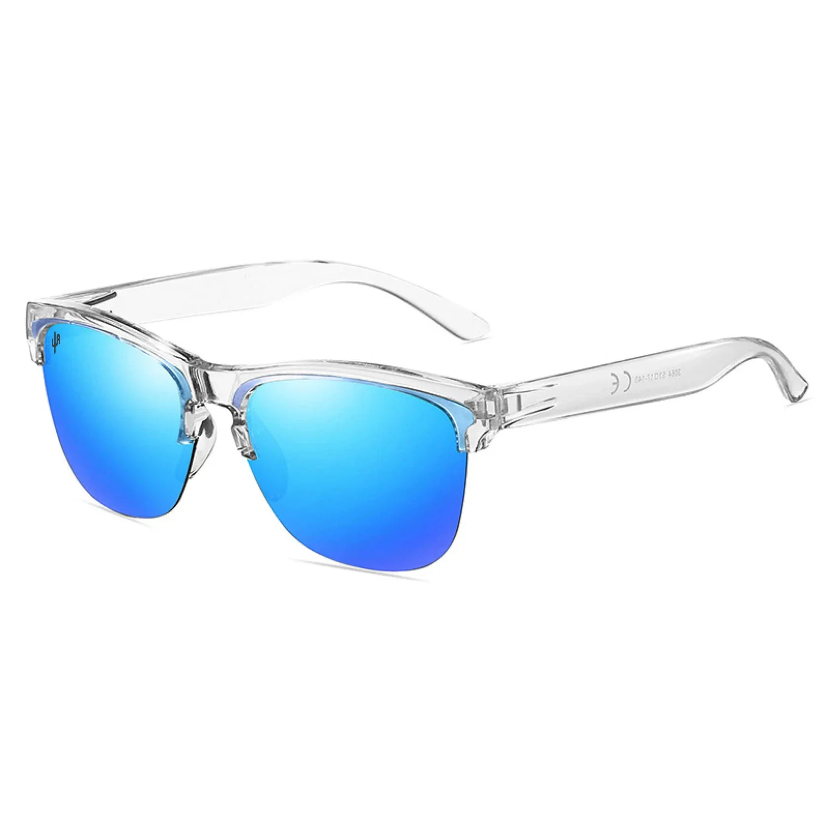 Cactus Alley The Armadillo Sunglasses - Blue with Clear Frame - Image 2
