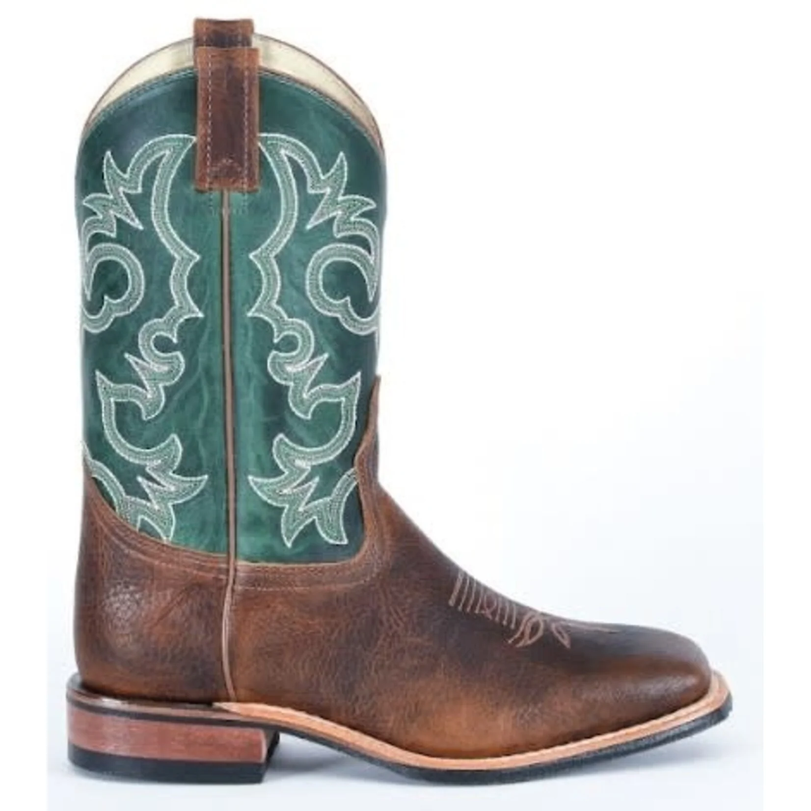 Canada West Men's Brahma Roper Boots- Tan/ Mint - Image 2