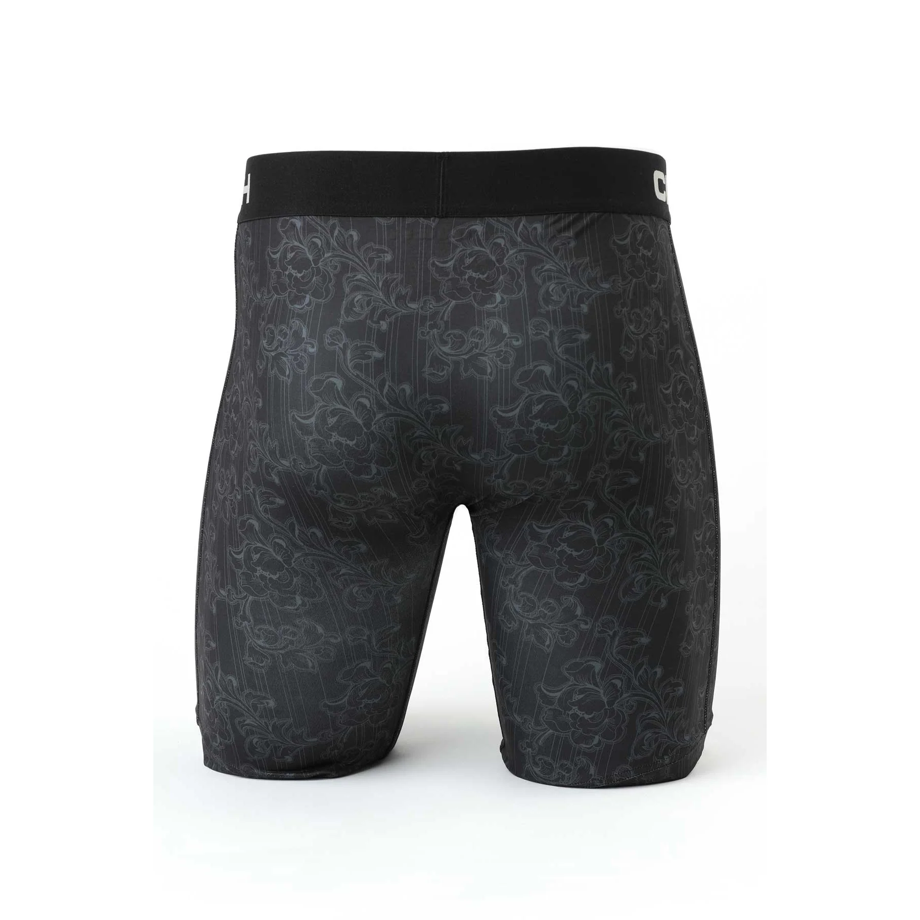 Cinch 9" Floral Boxer Brief- Black - Image 2