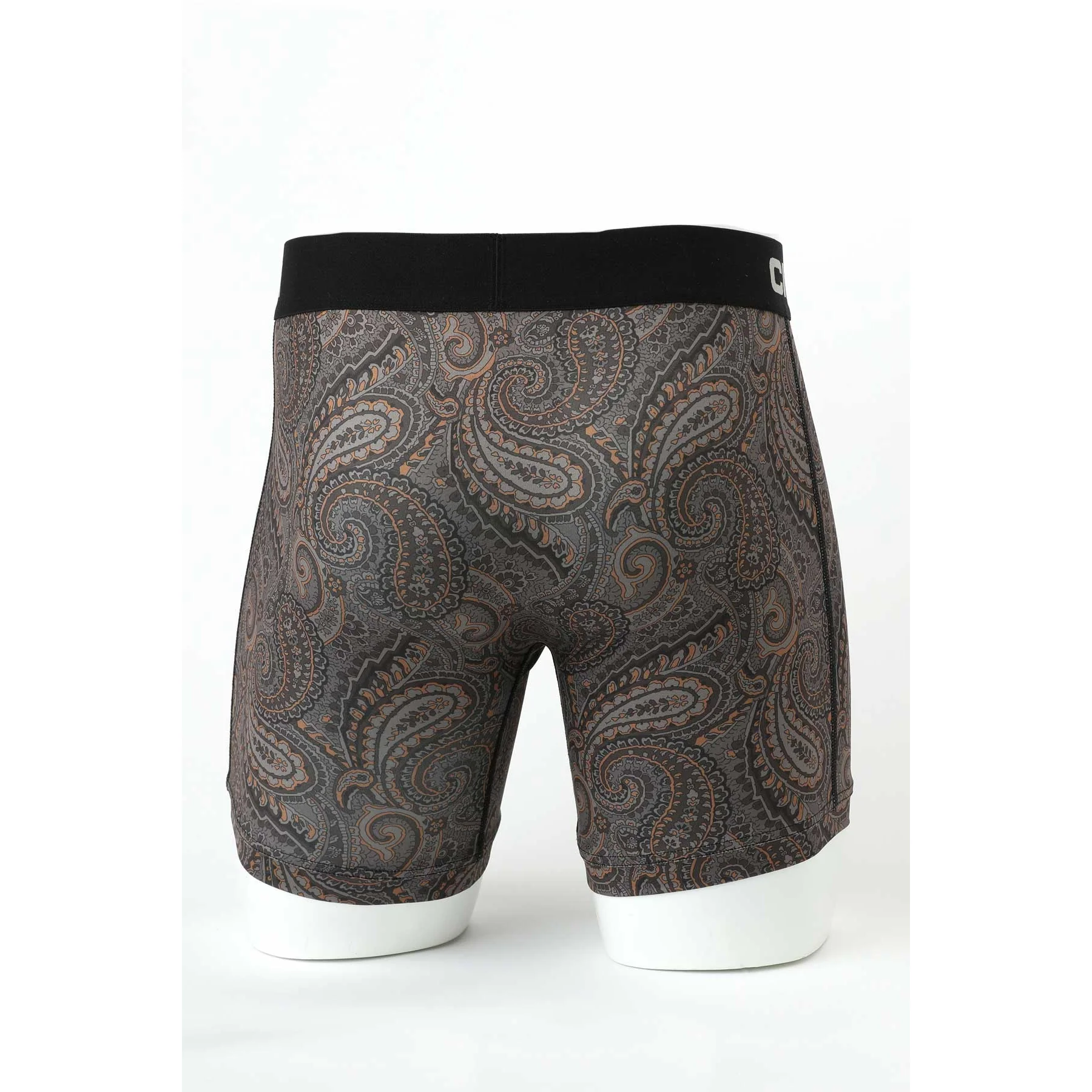 Cinch 6" Paisley Boxer Brief- Brown - Image 2