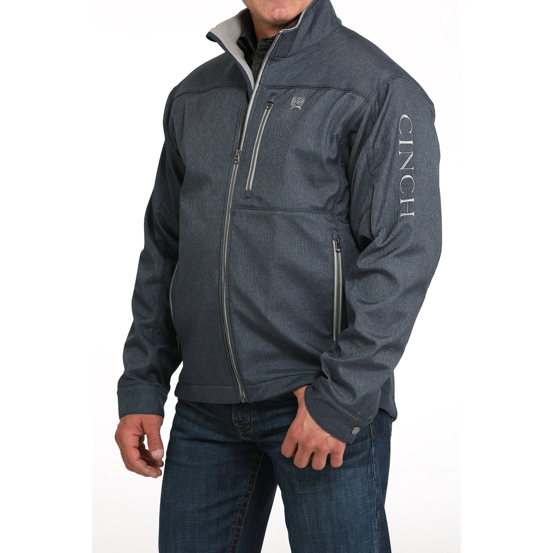 Cinch Mens Bonded Long Sleeve Jacket -Navy - Image 2