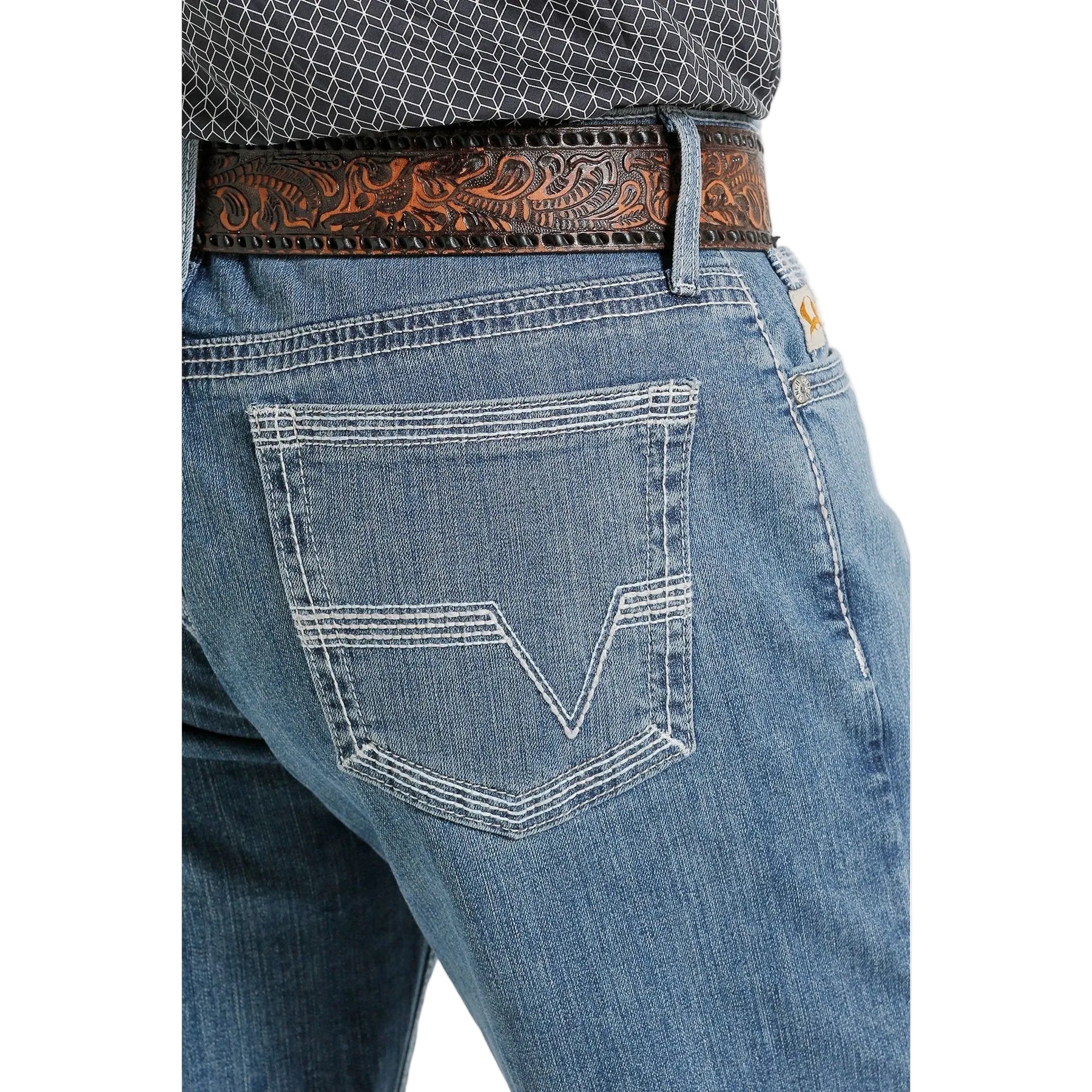 Cinch Men's Relaxed Fit Grant Jeans - Medium Stonewash - Image 3