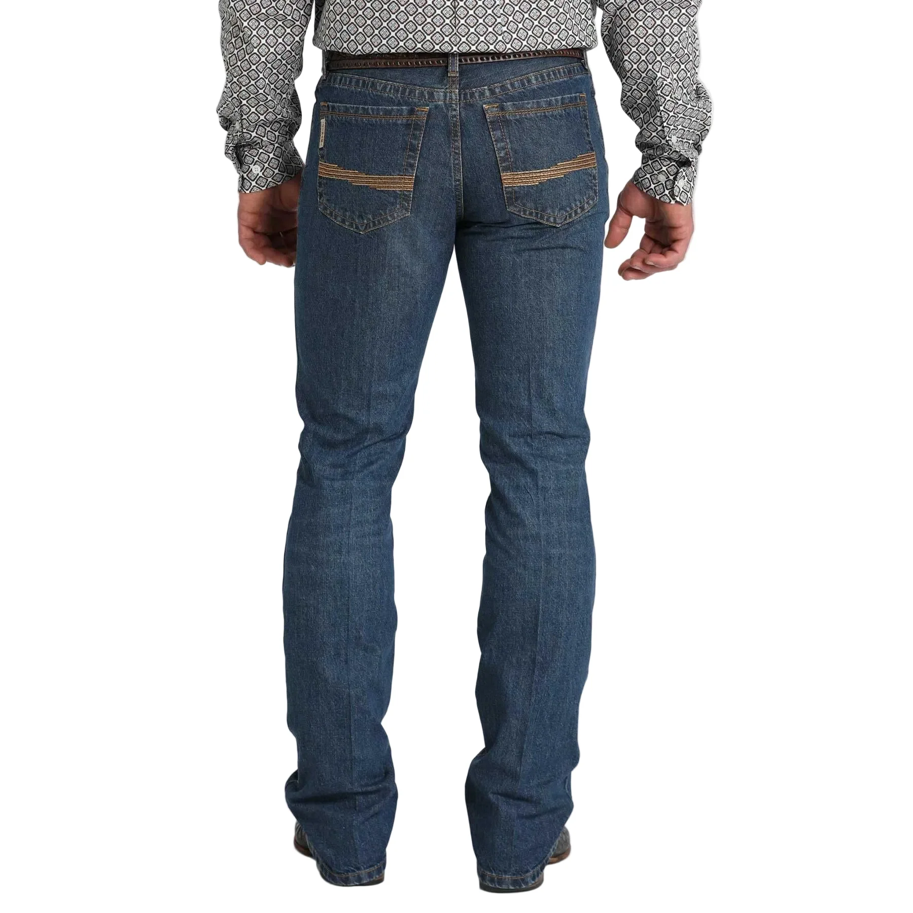 Cinch Men's Ian Mid Rise Slim Boot Jeans - Dark Stone - Image 3