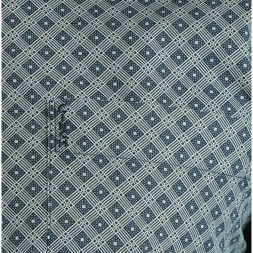 Cinch Men's Long Sleeve Plaid Button Down Western Shirt- Navy - Image 2