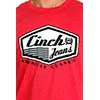 Cinch Men's Short Sleeve Tee Shirt - Red - Image 2