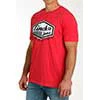 Cinch Men's Short Sleeve Tee Shirt - Red - Image 4