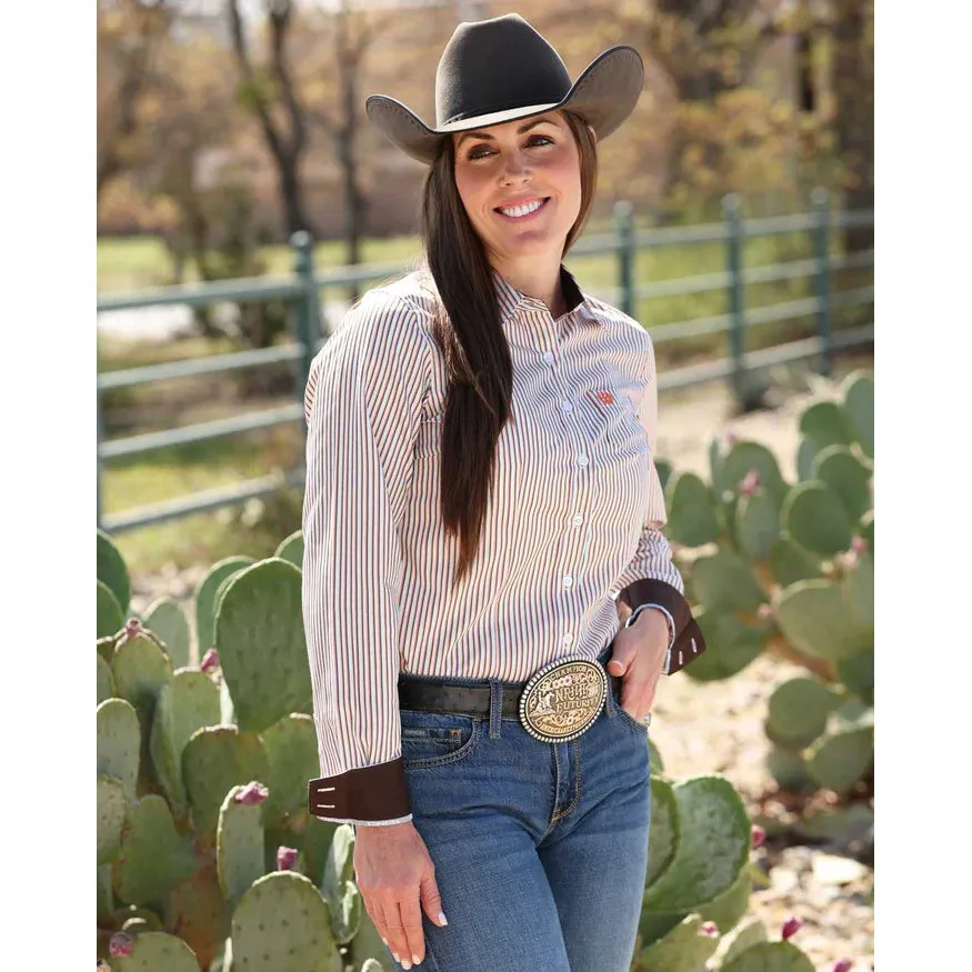 Cinch Women's Long Sleeve Tencel Arena Fit Western Shirt - Multi - Image 3