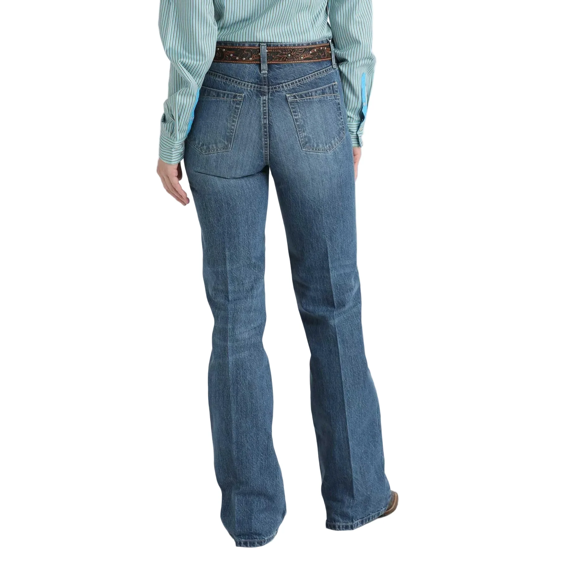 Cinch Women's Tatum High Rinse Trouser Jeans - Medium Wash - Image 2