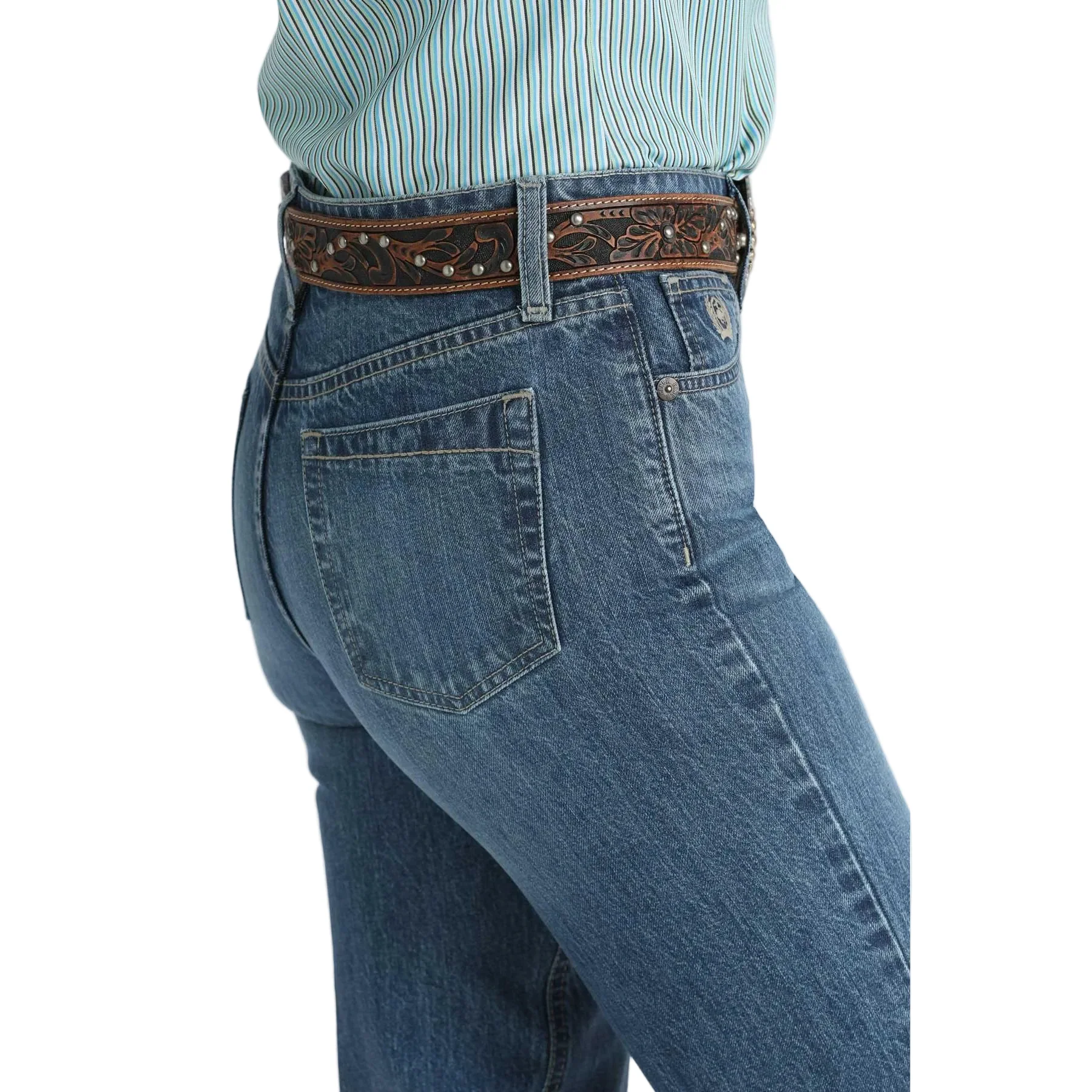 Cinch Women's Tatum High Rinse Trouser Jeans - Medium Wash - Image 3