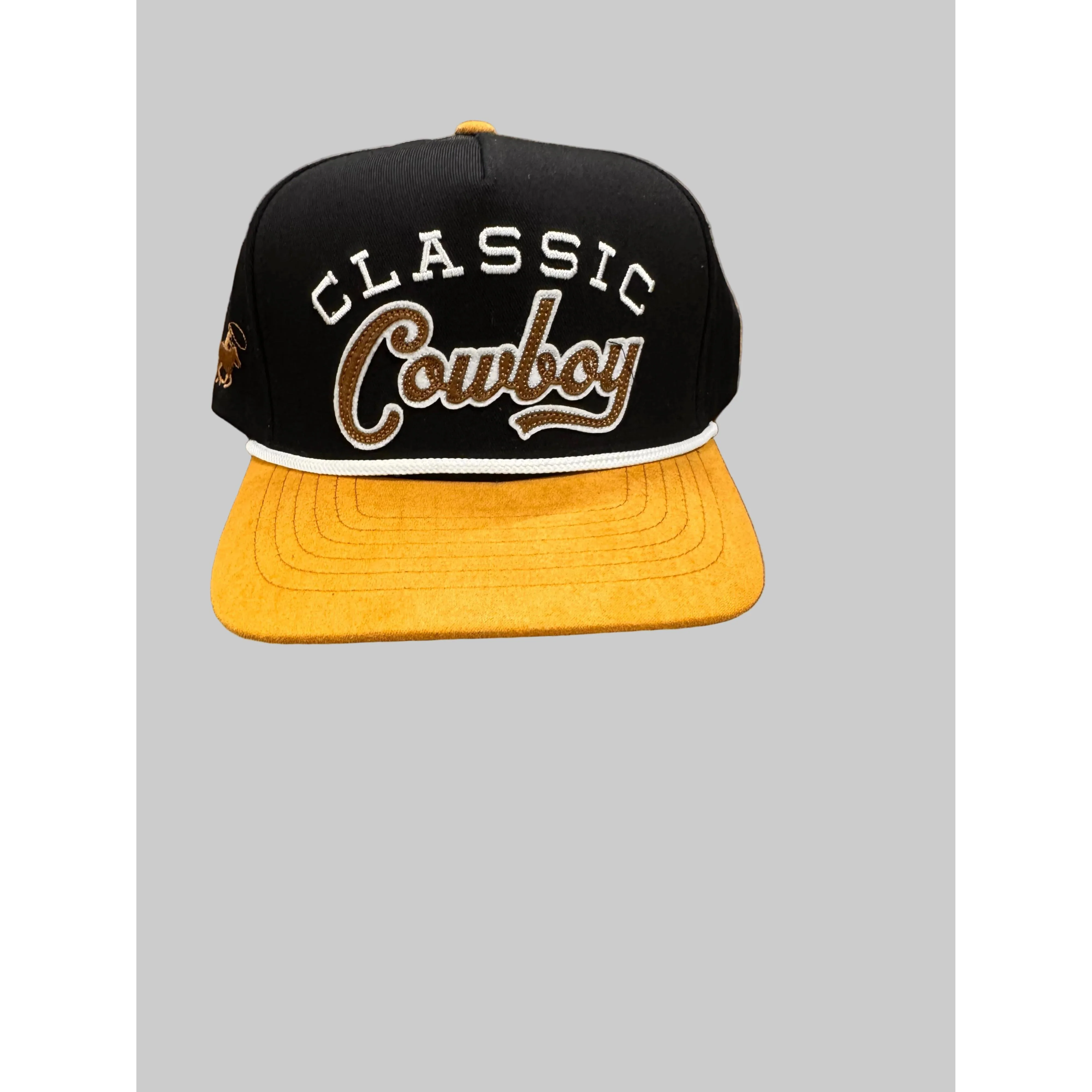 Classic Cowboy Unisex The Bandera Cap - Black/Tan