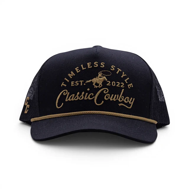 Classic Cowboy Unisex The Outpost Ball Cap - Black