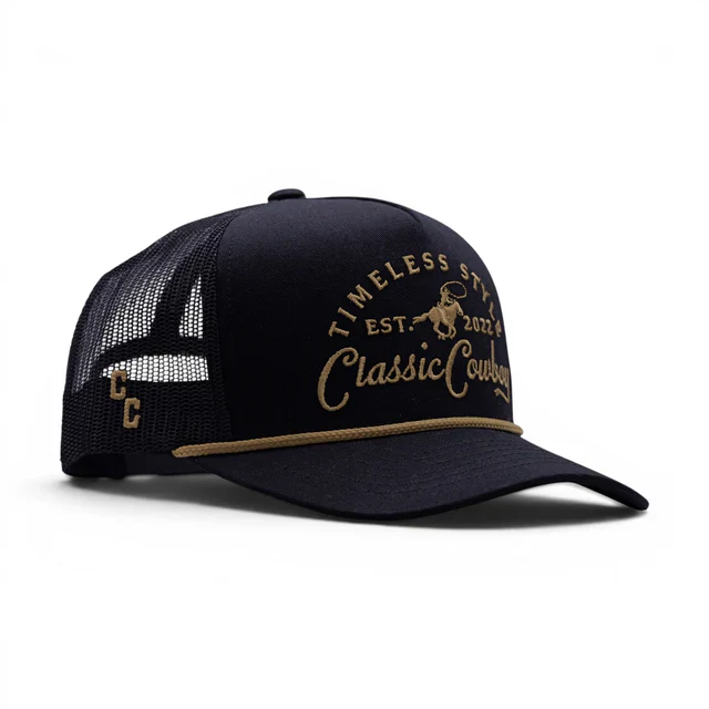 Classic Cowboy Unisex The Outpost Ball Cap - Black - Image 3