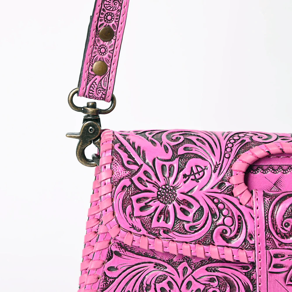 American Darling Leather Purse - Fuchsia - Image 5