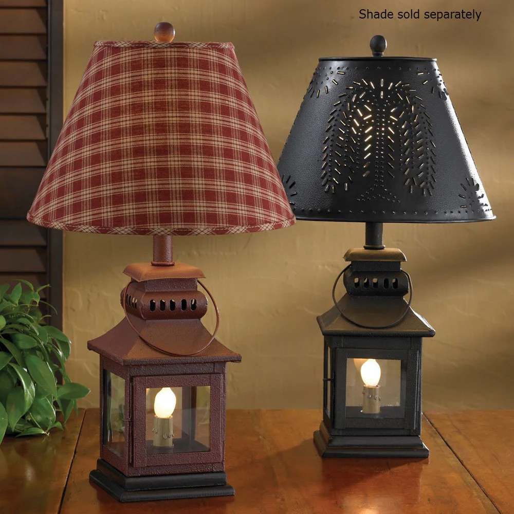 Iron Lantern Lamp - Black - Image 2