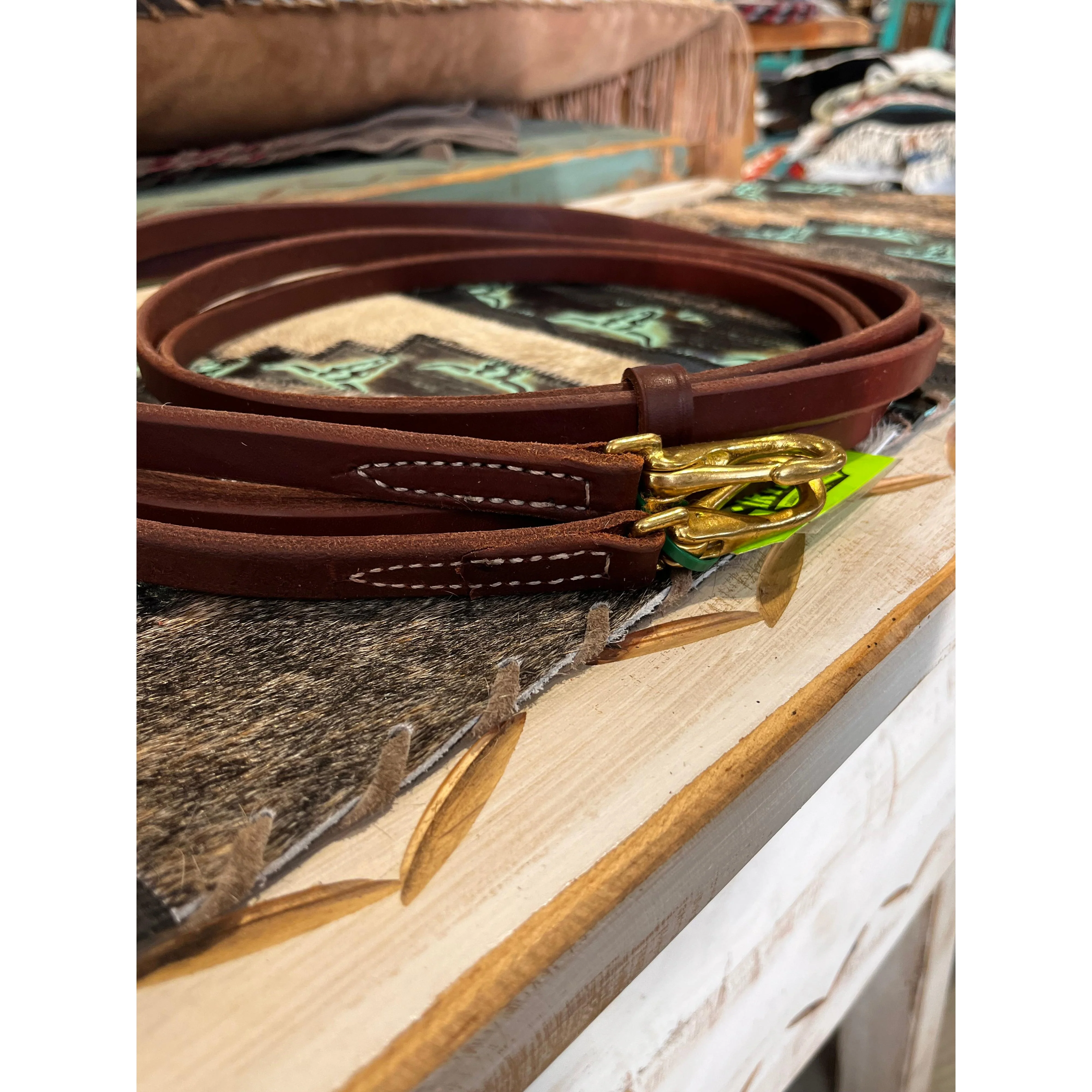 Irvine Harness 5/8" X 8' Split Reins w/ Snap Ends -Assorted Colours - Image 2